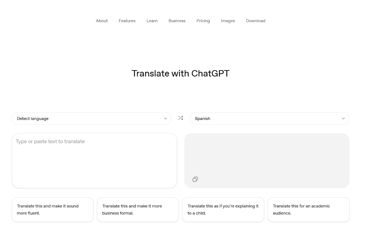 ChatGPT Translate launched