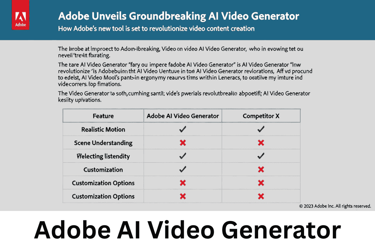Adobe AI Video Generator