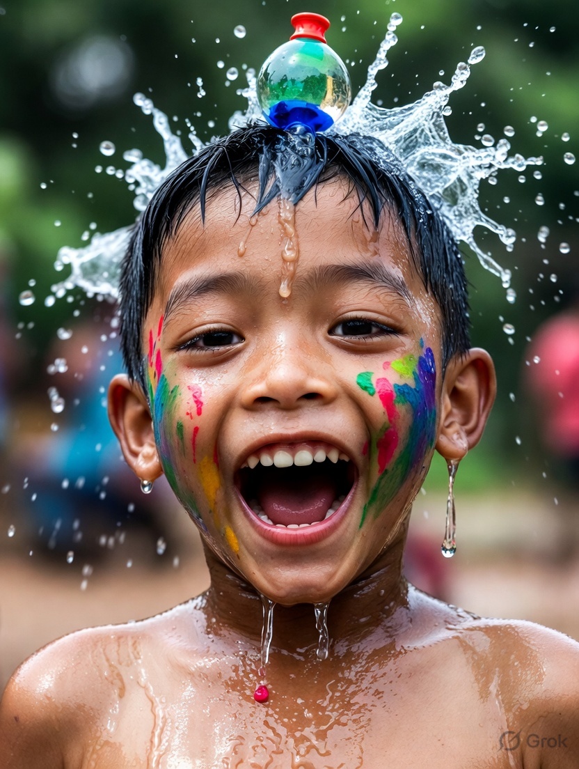 Water Balloon Holi Fun