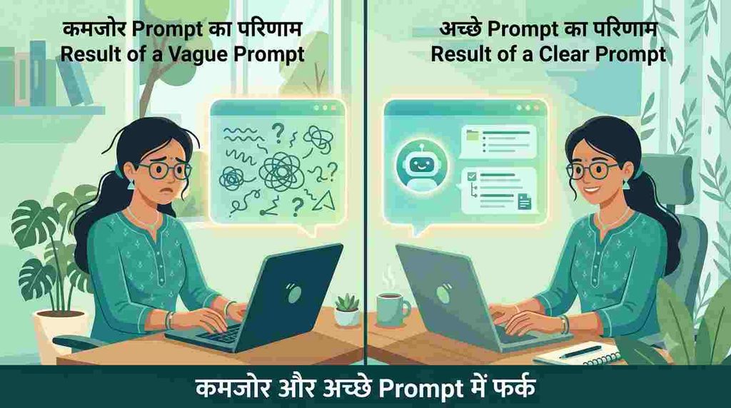 कमजोर और अच्छे Prompt में फर्क