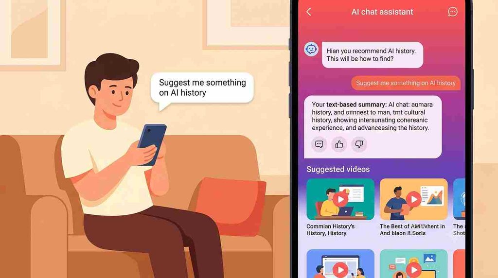 Ask YouTube में सवाल पूछकर AI से जवाब और वीडियो सुझाव पाना